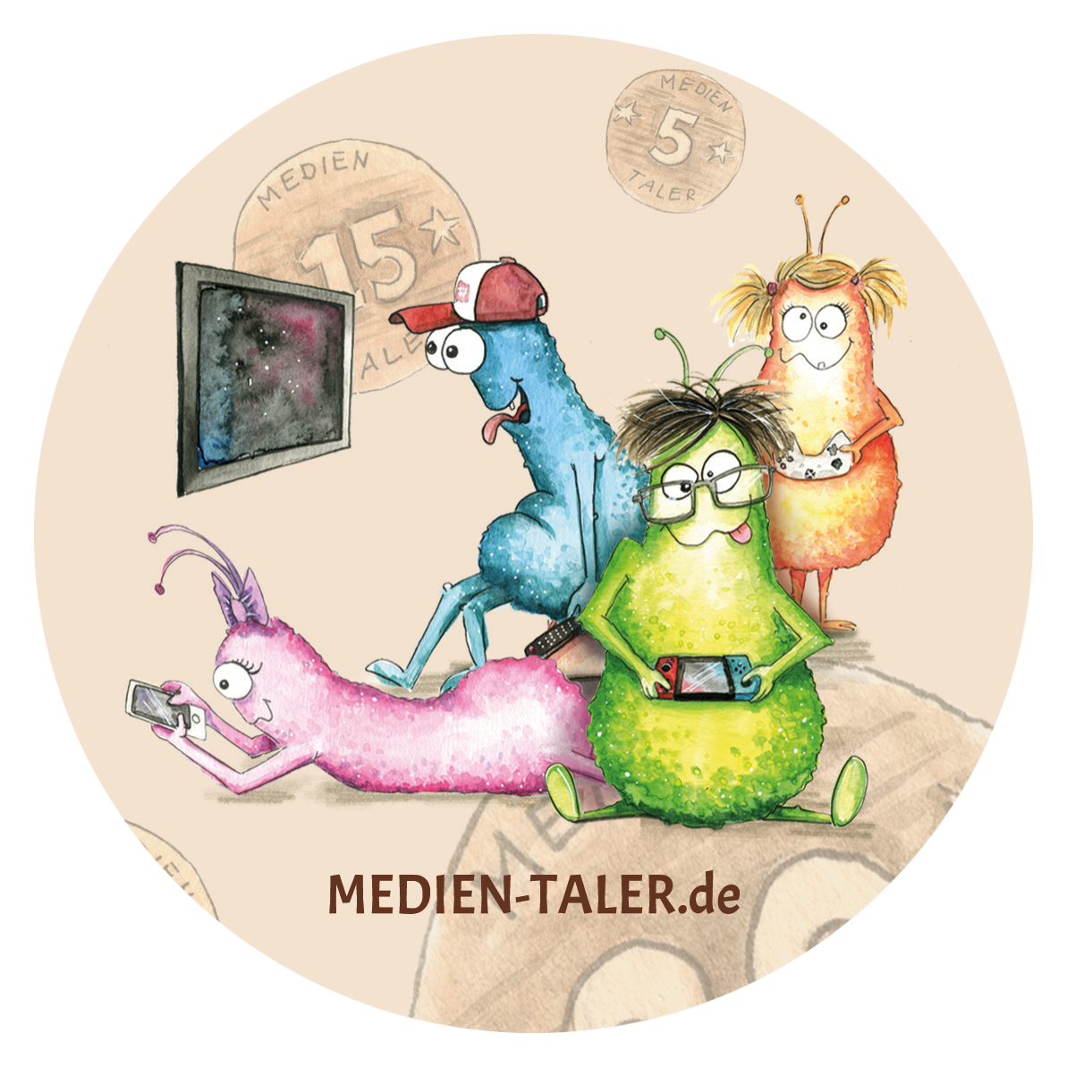 Aufkleber MEDIEN-MONSTER